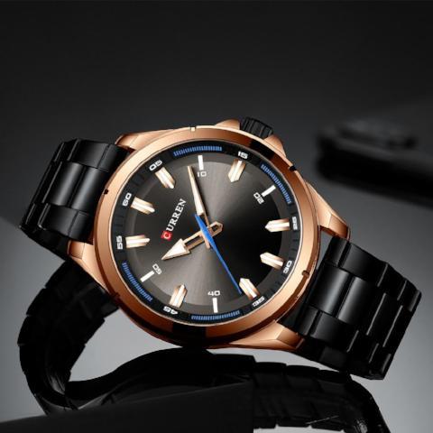 Curren Casual Business Watch (Dial 4.5cm) black gold